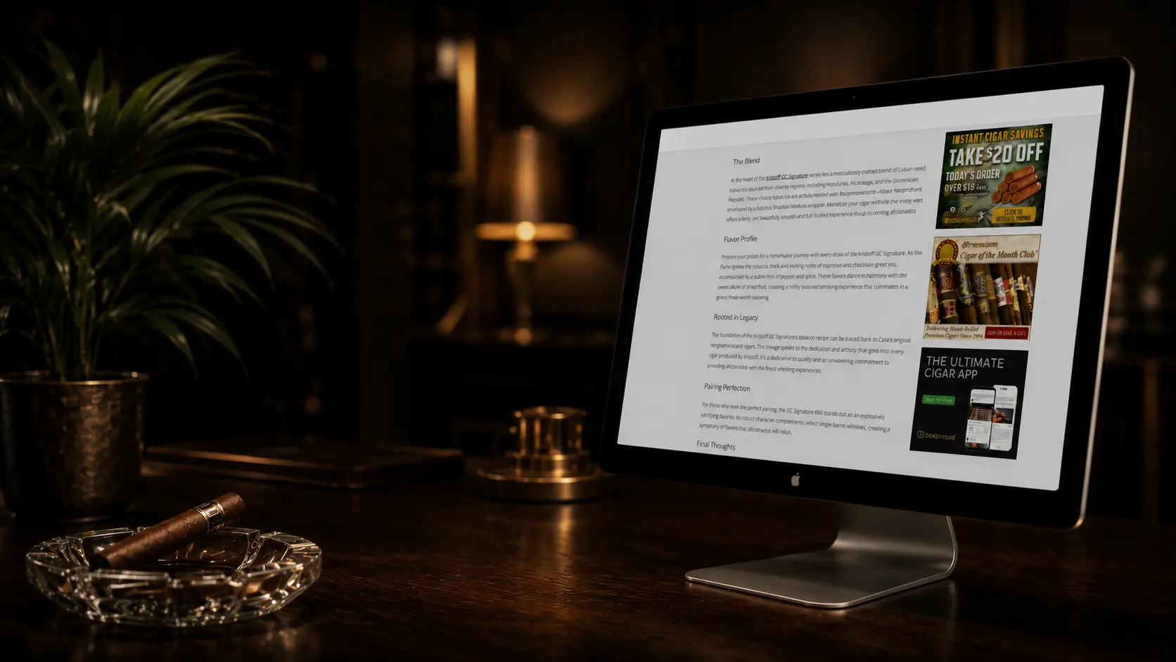 Publisher website shown on a desktop display
